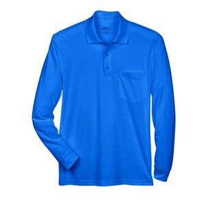 CORE365 Pinnacle Performance Long Sleeve Piqu Polo with Pocket / True Royal